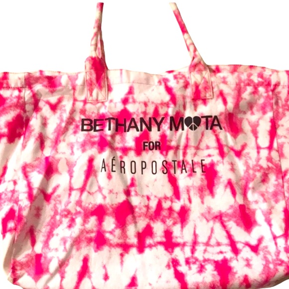 Aeropostale Handbags - Bethany Mota for Aeropostale Tie Dye Tote Bag Pink & White Peace/Heart